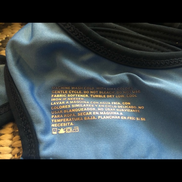 NWOT blue two-tone sports bra - Picture 5 of 5